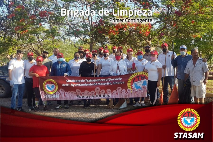 BRIGADA DE LIMPIEZA EN EL PARQUE ECOLÓGICO "LOS ALAMOS".